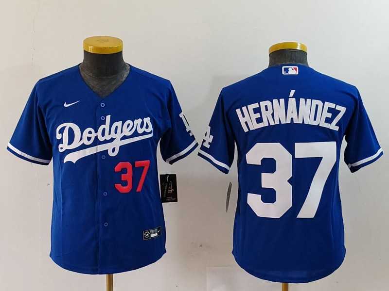 Youth Los Angeles Dodgers #37 Teoscar Hernandez Number Blue Cool Base Stitched Jersey,We sell and wholesale Youth Los Angeles Dodgers #37 Teoscar Hernandez Number Blue Cool Base Stitched Jersey on line form chian!
